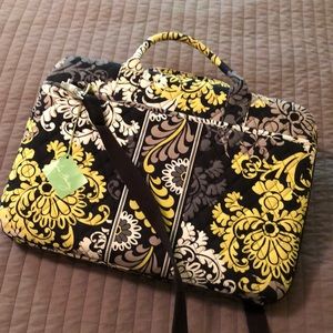 Vera Bradley, hard sided laptop bag. “Baroque” print.